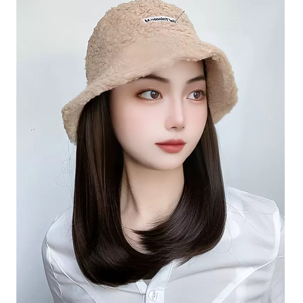 ウィッグ｜ショート・ボブスタイル・フルウィッグ・帽子付き・秋冬・ファッション・ストレート|undefined