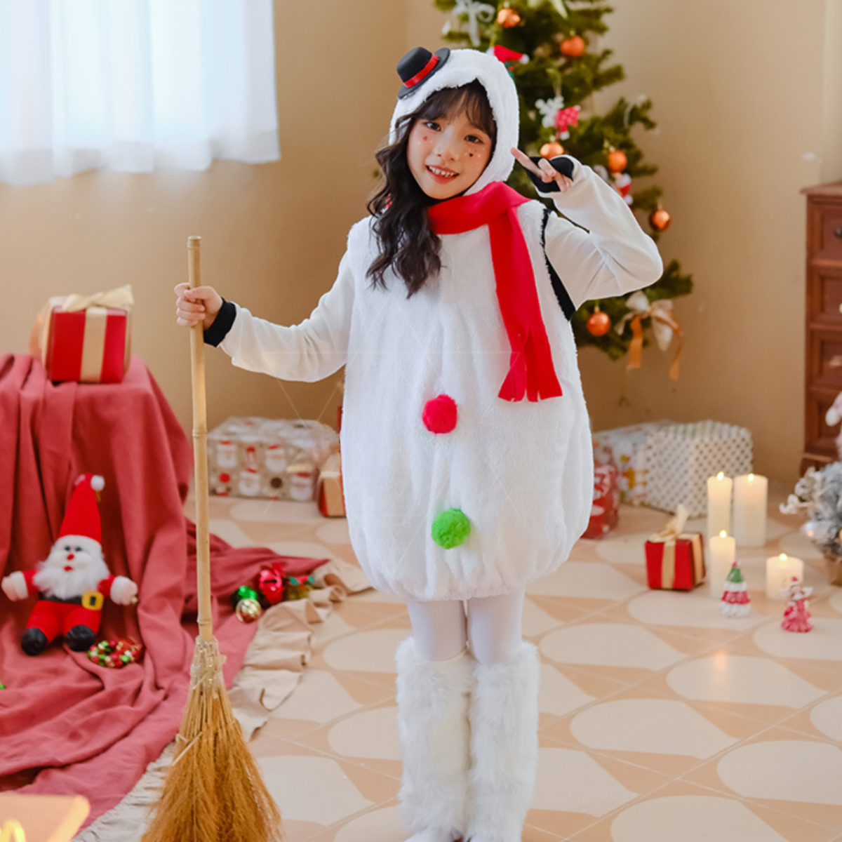 クリスマスコスチューム｜こども用・コスプレ・クリスマス・雪だるま・演出服・可愛い・ベビー|undefined