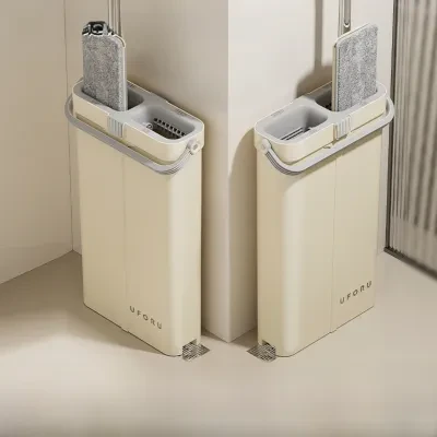 モップセット｜大きな・家庭用・スクレーパー・省力・乾湿両用・モップバケツ・セット