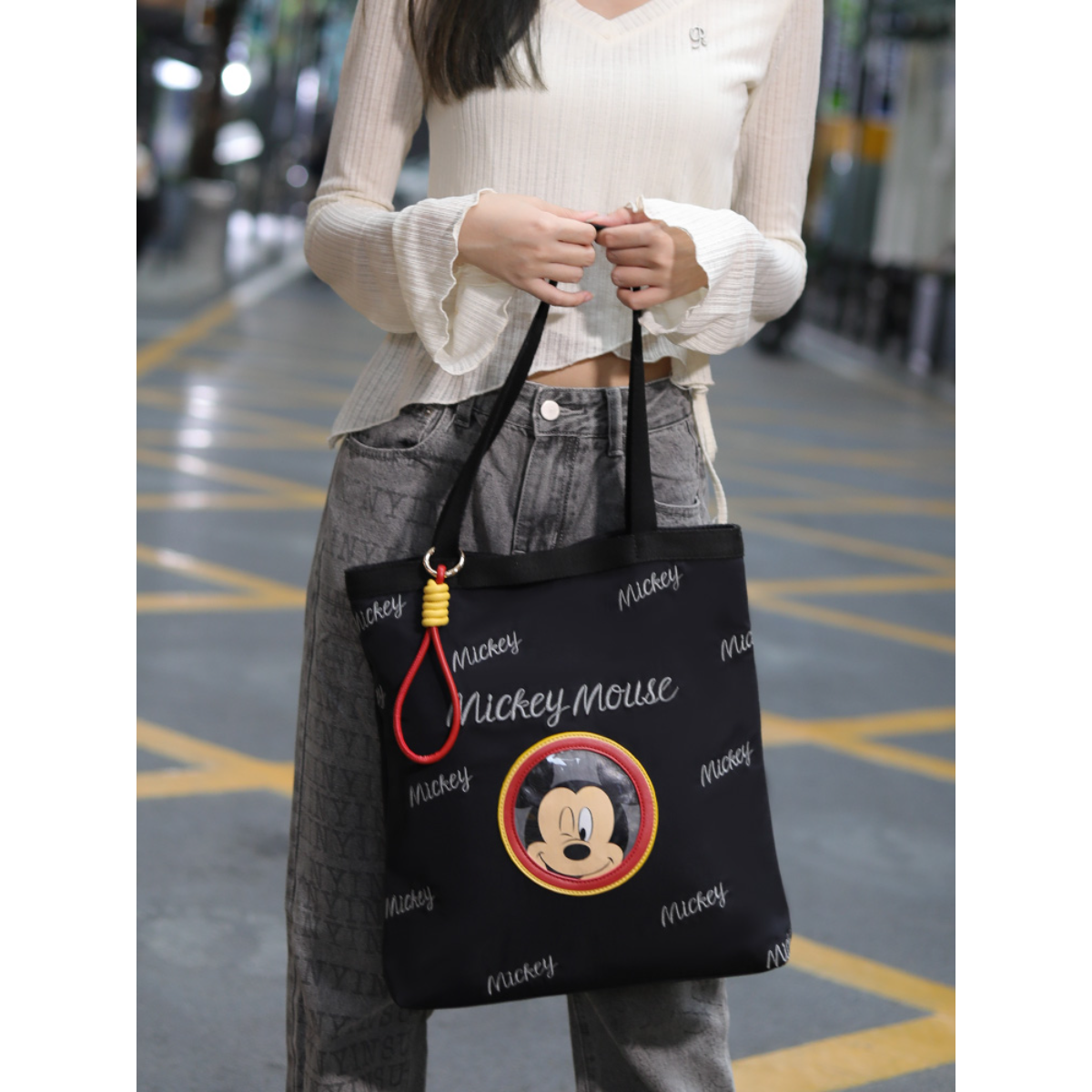 「MESUCA&Disney」トートバッグ｜大容量・新作・学生向け・授業用・かわいい・手提げ・ショルダーバッグ・ディズニー正規品|undefined