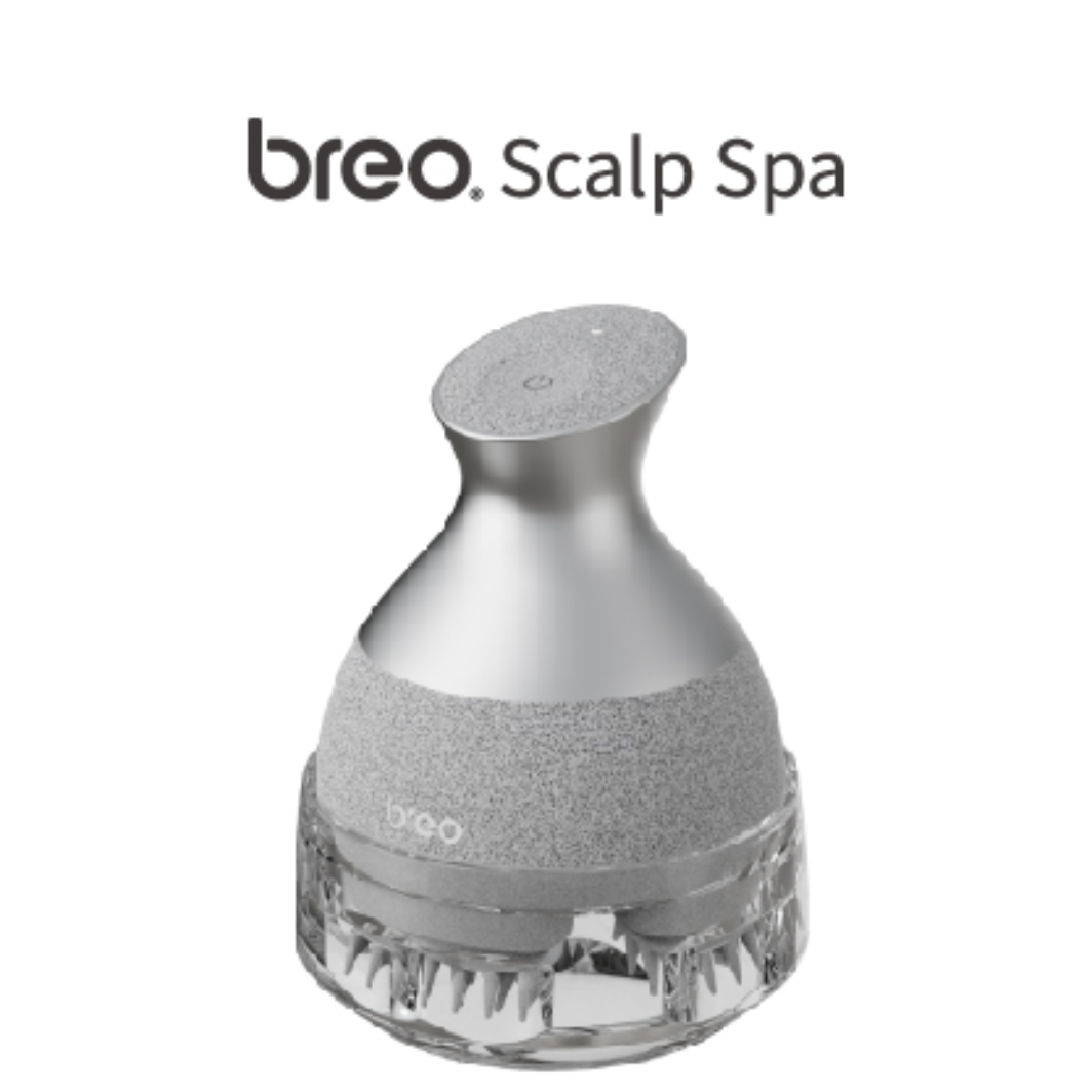breo】scalp 2電動頭皮ブラシ｜ヘッドスパ・IPX7防水・乾湿両用・お