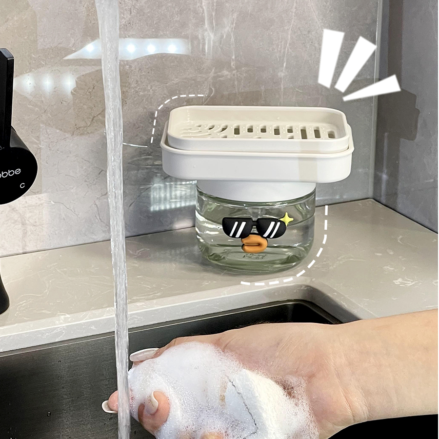 洗剤ディスペンサー｜プッシュボトル・デザイン・自動押出し・液体ソープ・分配ボトル・便利|undefined