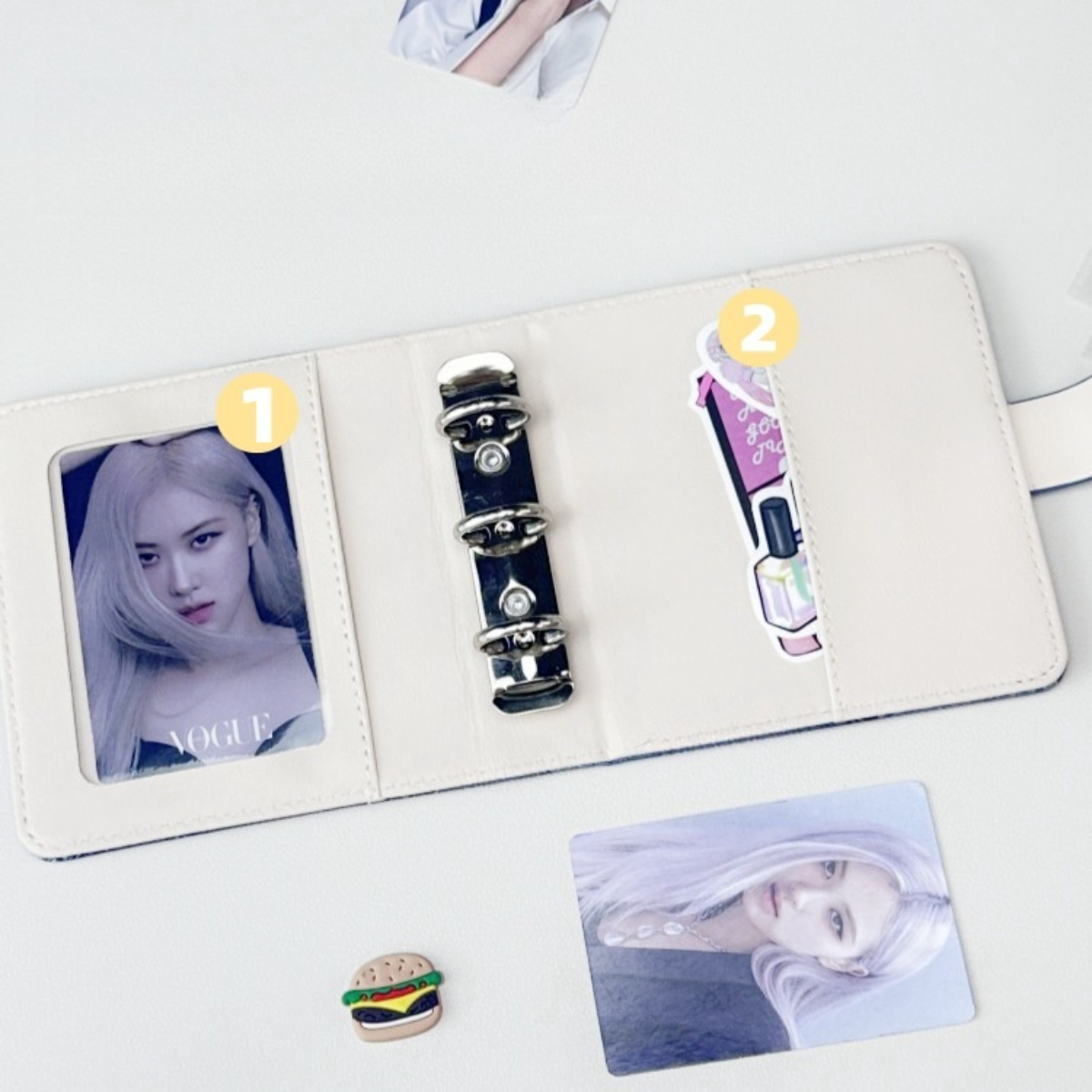 カードアルバム｜A5サイズ・インスタ風・3インチ・リング式・アイドル収集・大容量・整理用アルバム|undefined