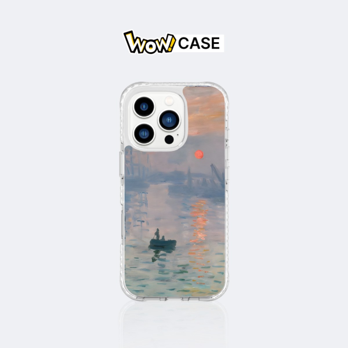 【WOWCASE世界初登場】オリジナル背面スマホケース｜モネ・巨匠へのオマージュシリーズ・Magsafe対応・5m耐衝撃・衝撃吸収ストリップ搭載