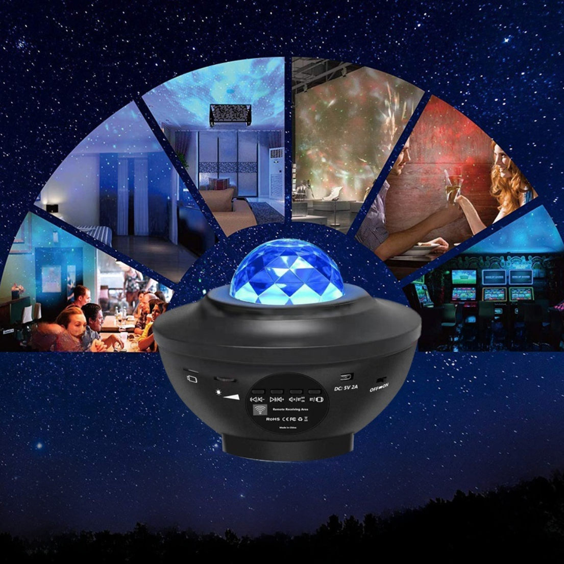 コンパクト蛍光灯（CFL）｜USB・Bluetooth・音楽・・水波紋・星空投影・レーザー・ムードライト・人気商品|undefined