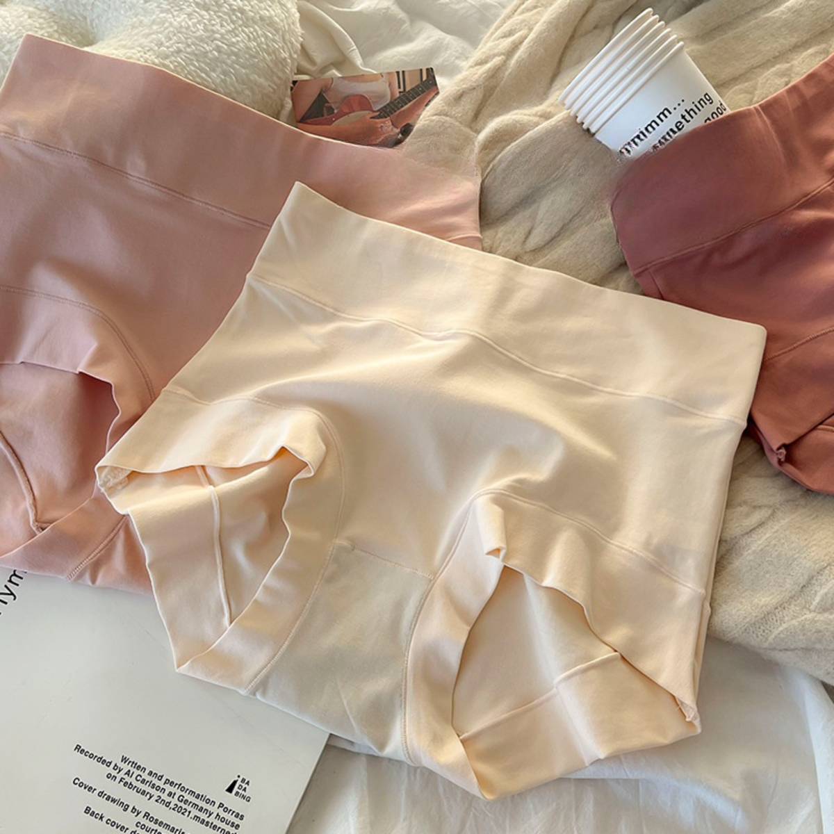 下着｜大きいサイズ・ハイウエスト・レディース・ファッション・カジュアル・抗菌・無痕・ヒップアップ・パンティ|undefined