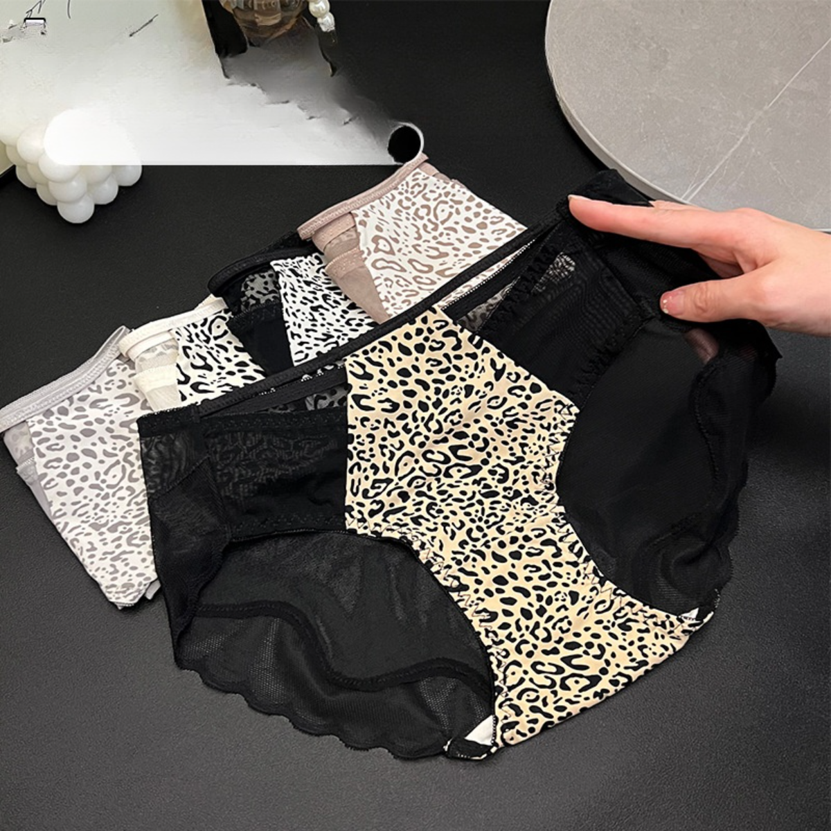 下着｜セクシー・レース・メッシュ・ヒョウ柄・透明・高級感・レディース・ファッション・カジュアル|undefined