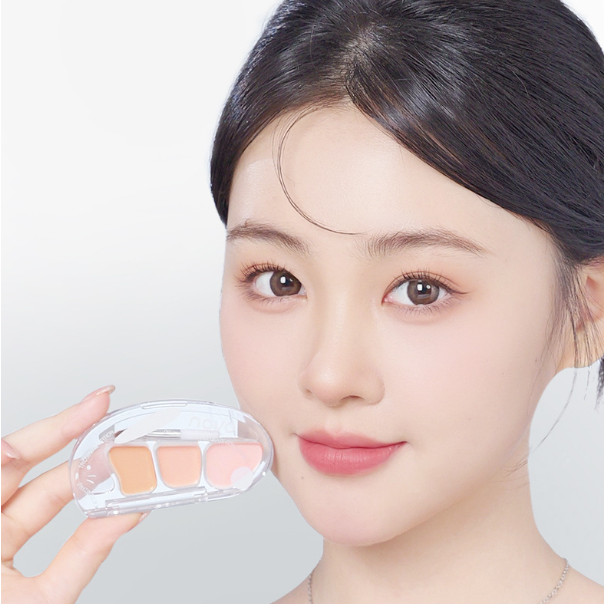 NOVO三色コンシーラー｜カバー力・粉っぽくならず・シミ・ニキビ跡・クマ・目袋・涙袋・しっとり|undefined