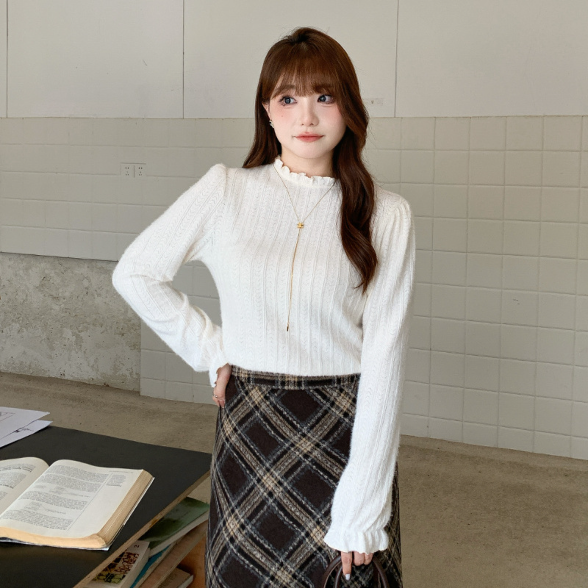 【インスタグラマーおすすめ】トップス｜ファッション・レディース・レース・ハイネック・裏起毛・厚手・トップス・大きいサイズ・冬用・暖かい|undefined