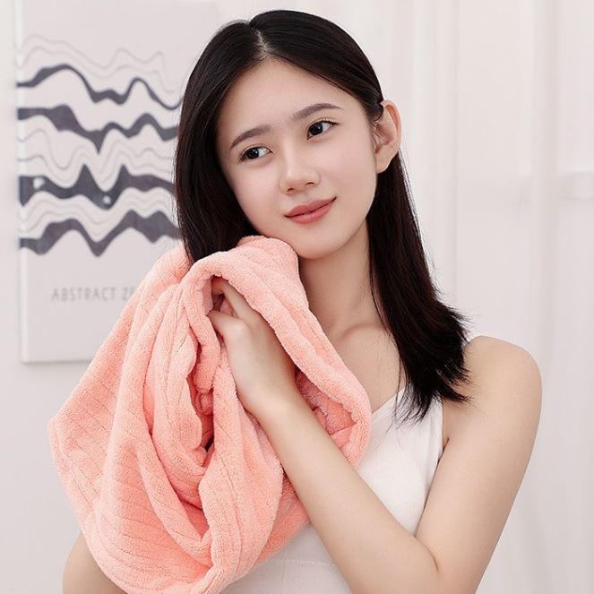 2025新登場！引き紐式タオルキャップ｜吸水速乾・ヘアターバン・無地・ストライプ柄・おしゃれ・ドライヤー時間短縮|undefined