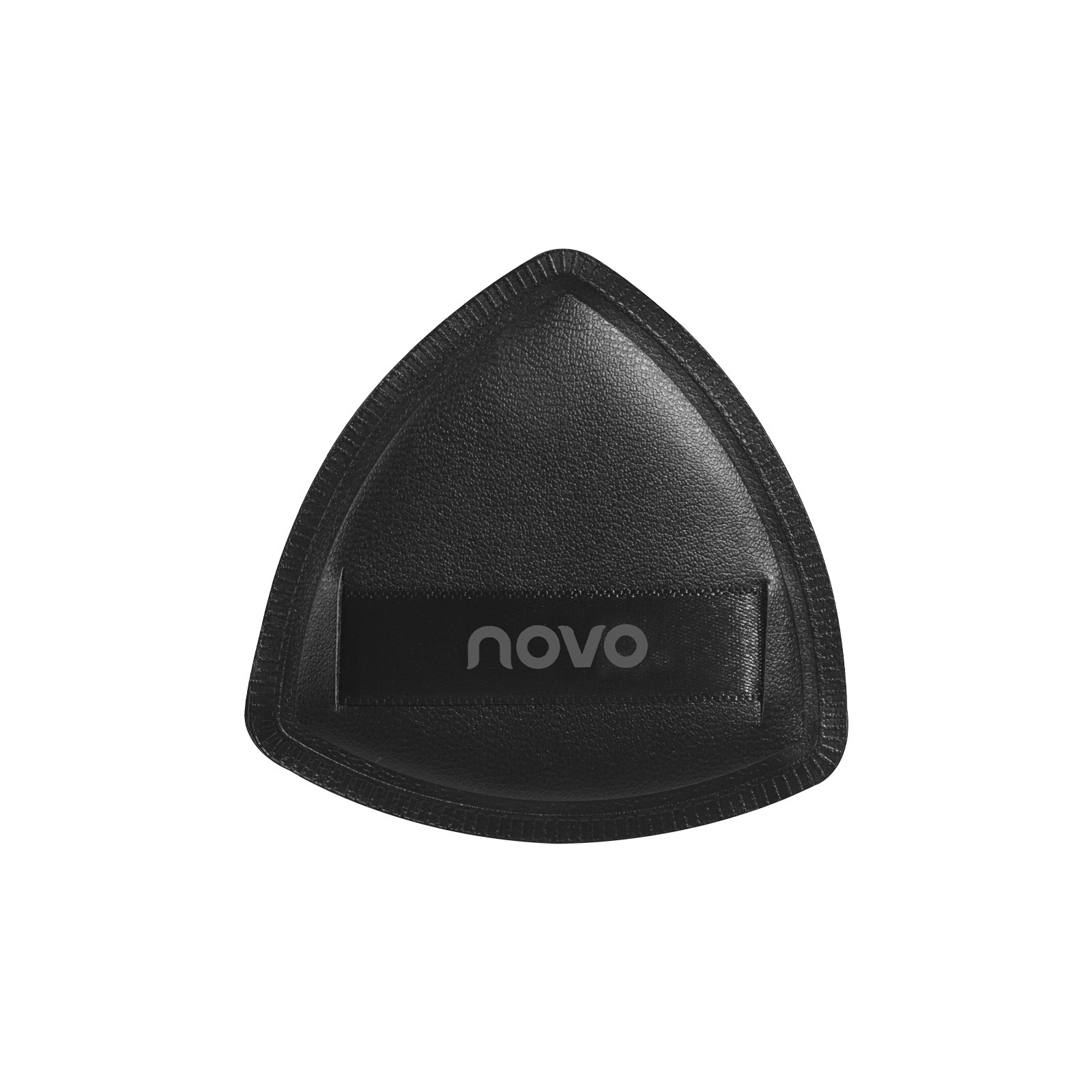 【1個】NOVO パフ｜ブラック・三角形・メイクツール・水あり・水なし両用・スポンジ|undefined