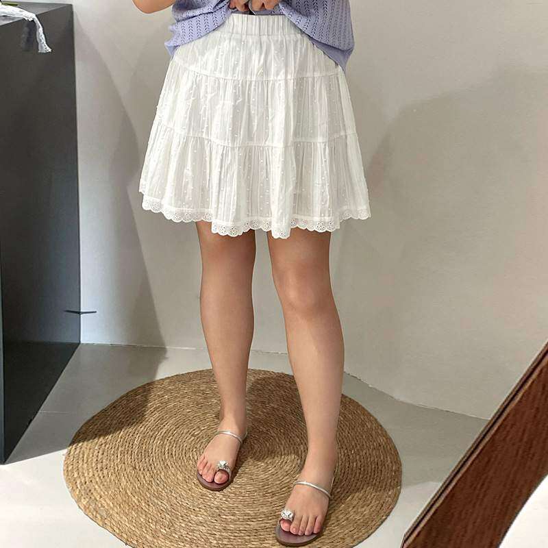 スカート｜大きいサイズ・レディース・レース・フレアスカート・夏服・ハイウエスト・着痩せ・Aラインスカート・ミニスカート・2025年新作・体型カバー・おしゃれ|undefined