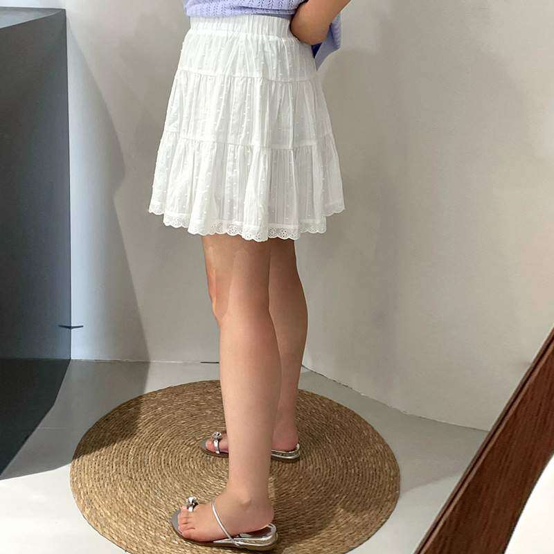 スカート｜大きいサイズ・レディース・レース・フレアスカート・夏服・ハイウエスト・着痩せ・Aラインスカート・ミニスカート・2025年新作・体型カバー・おしゃれ|undefined