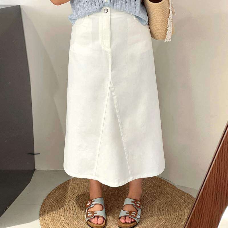 スカート｜大きいサイズ・ハイウエスト・Aラインスカート・ヒップラップ・ミディアム丈・体型カバー・着痩せ・ふんわり・上品・大人可愛い|undefined