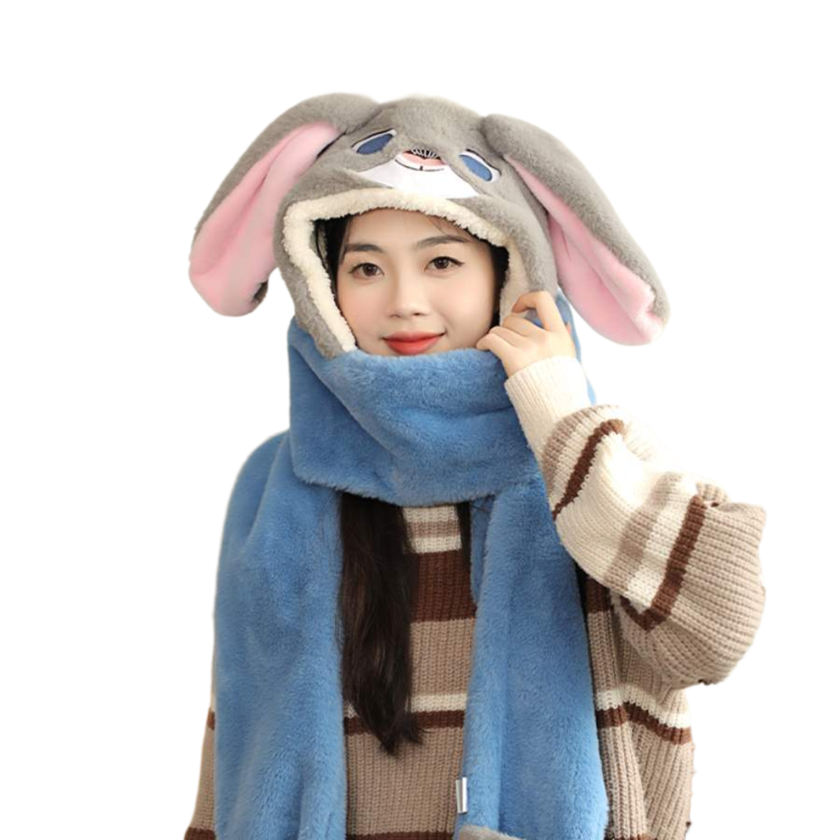 syuua プロフ必読　9月10 雪山 ドレス＆ケープ帽子手袋 MESUCA&Disney」帽子スカーフ手袋セット｜冬用・手袋・スカーフ