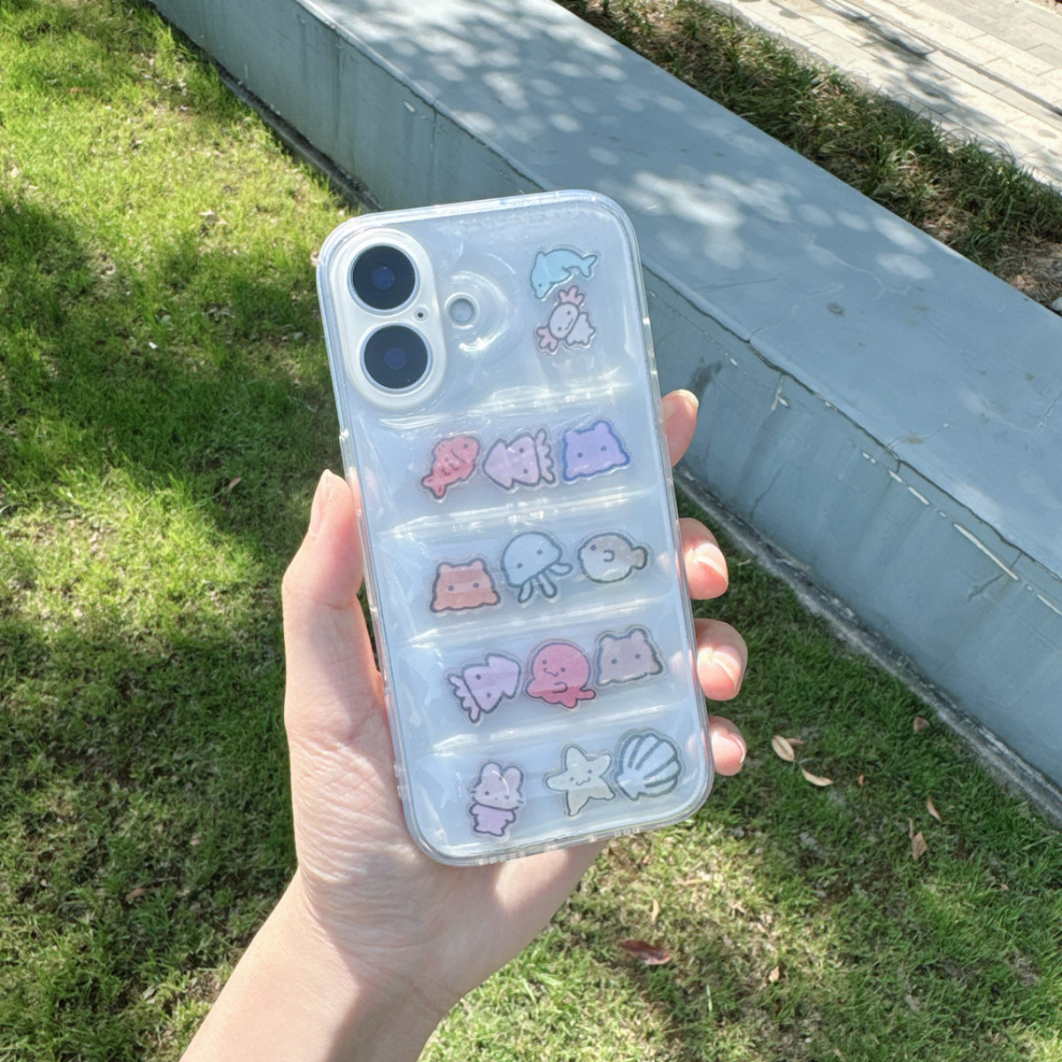 5段ぽこぽこスマホケース｜2.1mm厚さシェイカーおすすめ・保護カバー・落下防止・iPhone対応・シェイカーケース|undefined