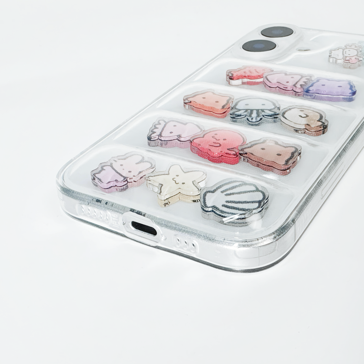 5段ぽこぽこスマホケース｜2.1mm厚さシェイカーおすすめ・保護カバー・落下防止・iPhone対応・シェイカーケース|undefined