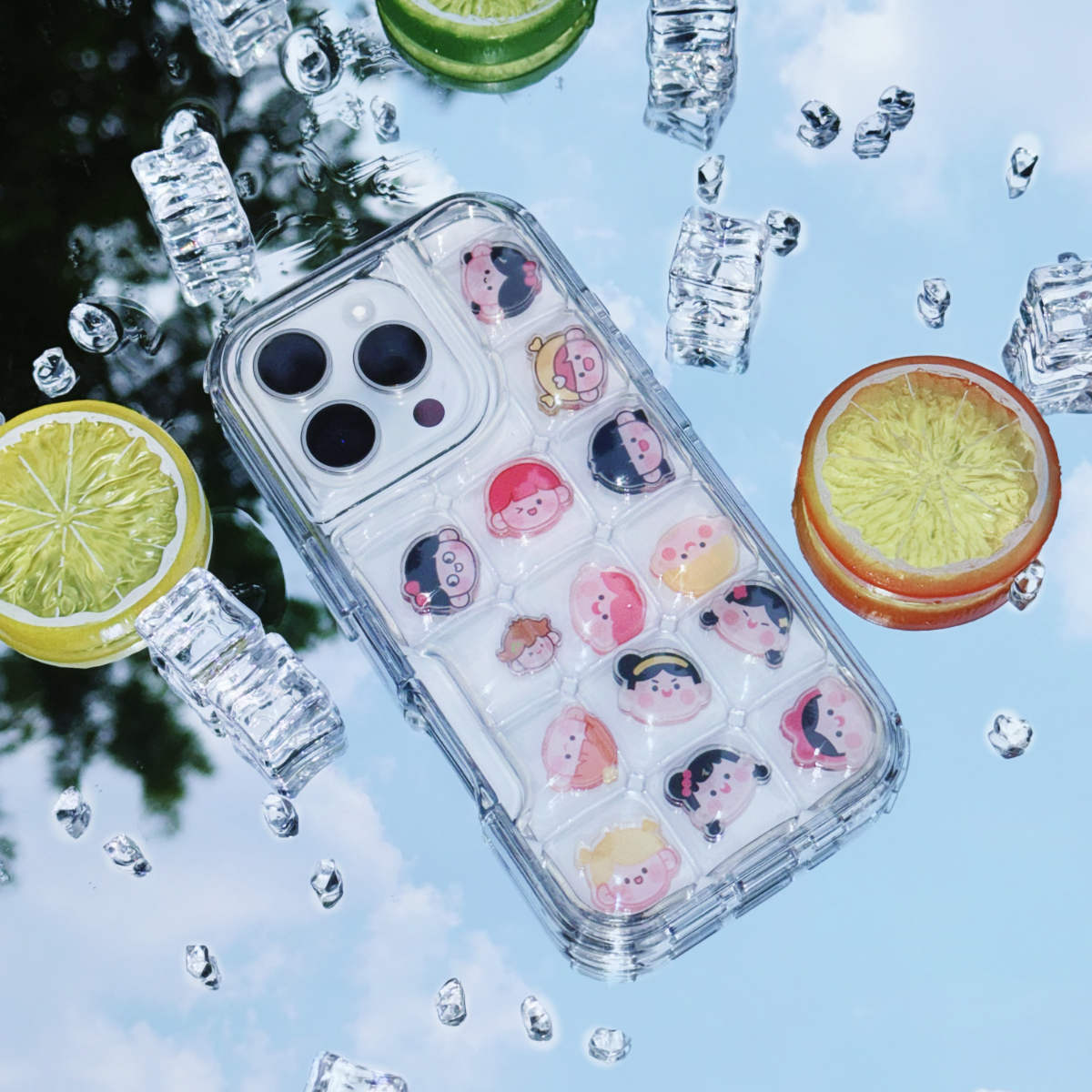 ぽこぽこスマホケース｜3.1mm厚さシェイカーおすすめ・クリア・保護カバー・落下防止・iPhone対応・シェイカーケース|undefined