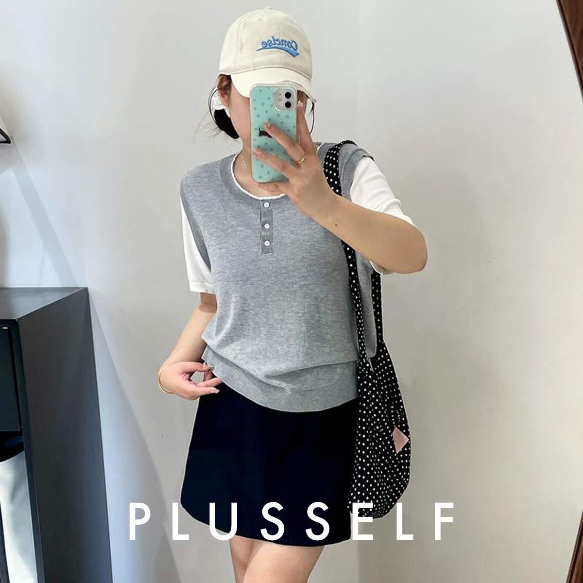 トップス｜大きいサイズ・レディース・学院風・カジュアル・配色・ニット・半袖Tシャツ・2025夏・ゆったり・体型カバー・おしゃれ|undefined