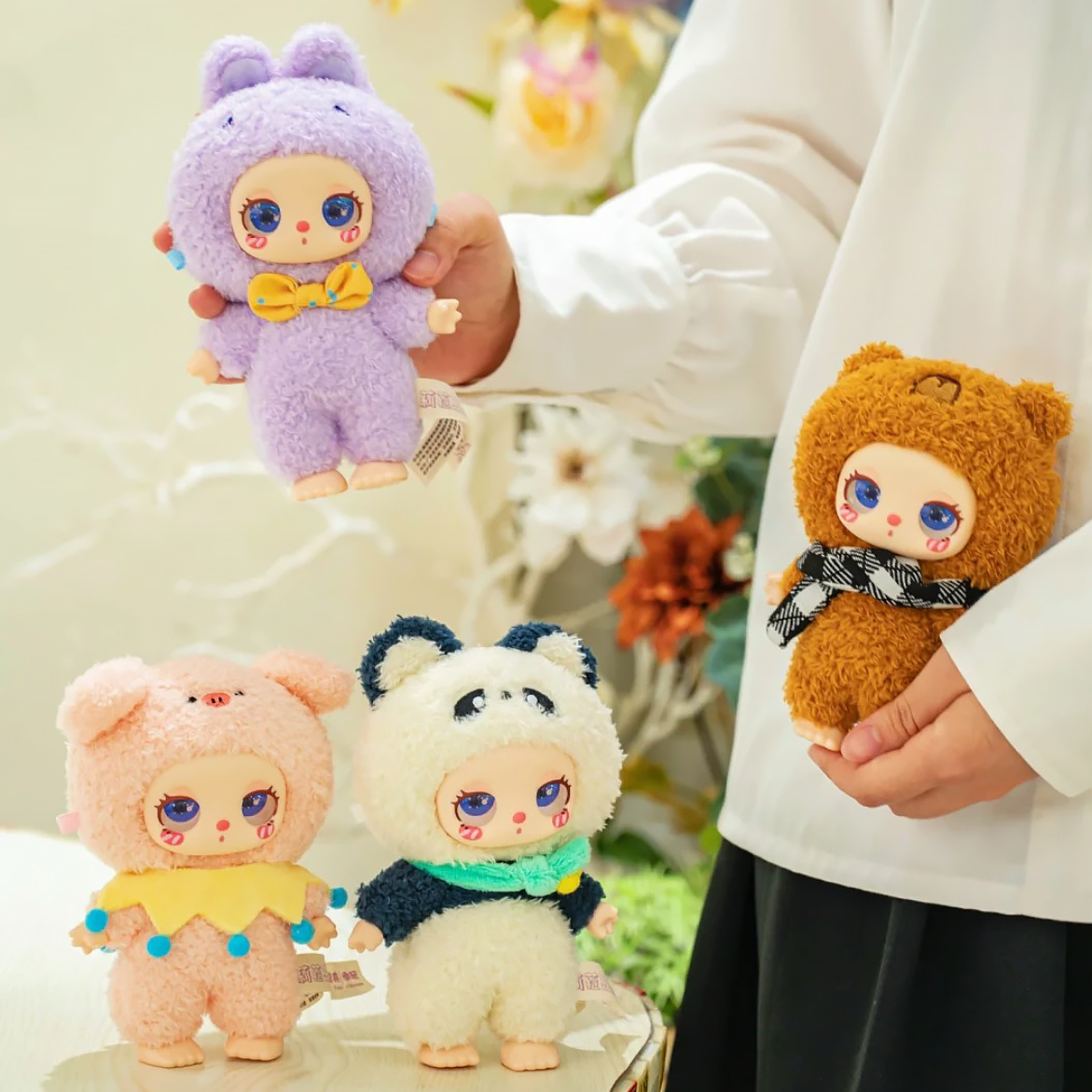 【Liila's Zoo】ドットキャットシリーズ・リラズー・ブラインドボックス・ぬいぐるみ・可愛い・モコモコ|undefined