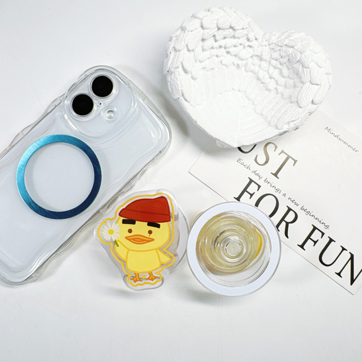 レジンスマホグリップ｜カスタム可能・スタンドとしても使用可能・360度回転可能・高さは3段階で調整可能|undefined
