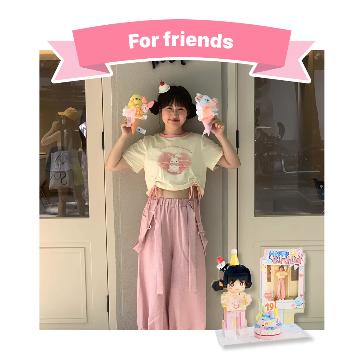 「新発売」ブロック人形一人｜ふっくら顔シリーズ・カスタマイズ可能・ちびキャラ・ギフトに最適・記念日|undefined