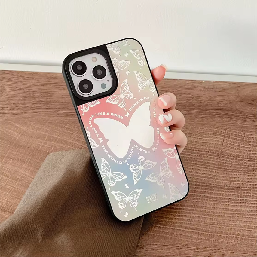 iPhoneスマホケース｜ミラー面・iPhone対応・シリコン・防落下・新作・カスタマイズ可能・2色対応|undefined