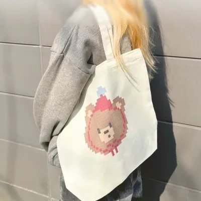 オリジナルワイドトートバッグ｜両面印刷可能・通勤・大容量・おしゃれ・マチ約10cm