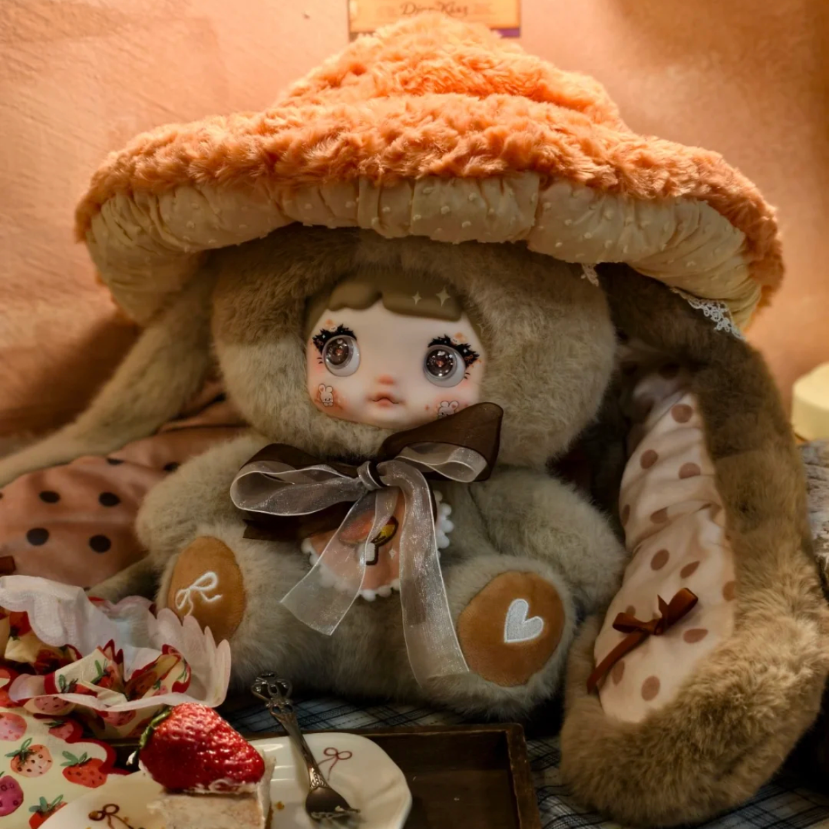 【Nommi・キノコ帽子シリーズ】400％・ブラインドボックス・ぬいぐるみ・可愛い・7種類・シークレット|undefined