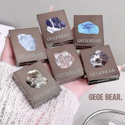 GegeBear 多機能アイシャドウ｜チーク・ハイライト・微細ラメ・ソフトクレイテクスチャー・きらびやか