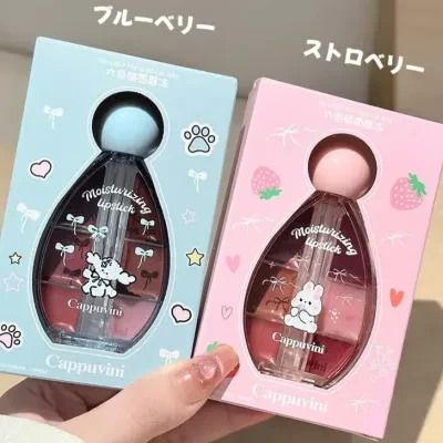 CAPPUVINI 6色ミラークリームリップ｜リップグロス・多機能・ツヤ・リップ・ぷるぷる