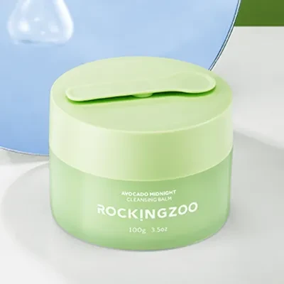 ROCKING ZOOアボカドクレンジングバーム｜メイク落とし・アイメイク・リップメイク・顔用・乳化しやすい・敏感肌・低刺激