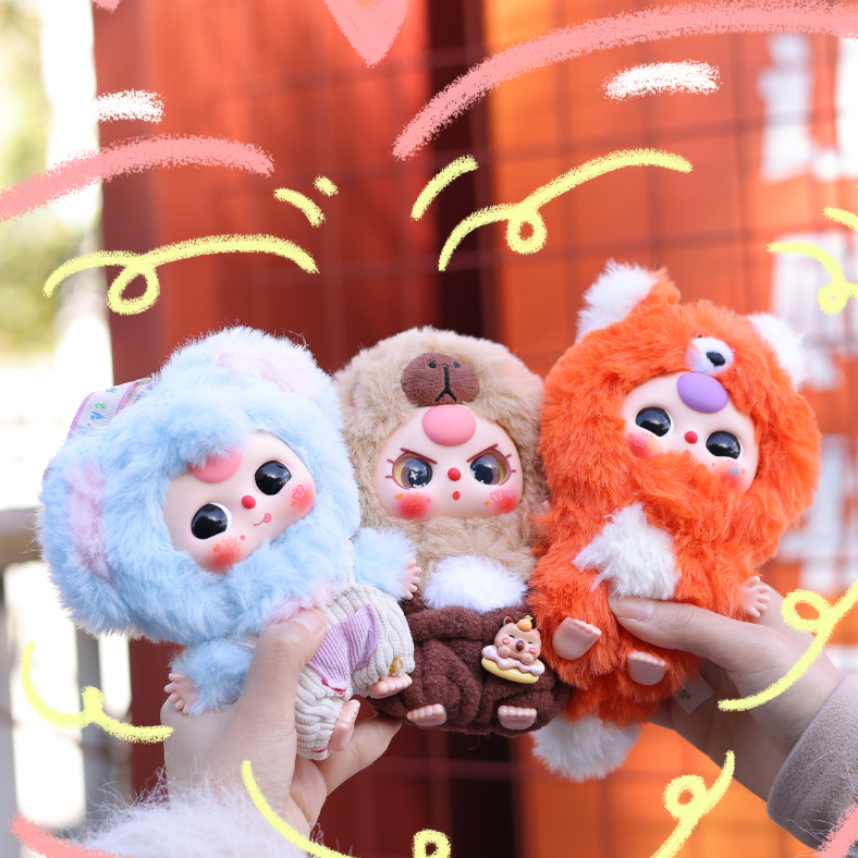 【BABY THREE】スモールキュットシリーズ・かわいい・ぬいぐるみ・ブラインドボックス・フィギュアコレクション・置き物・おもちゃ|undefined
