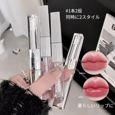 kakashow リップグロス｜二重ヘッド・マット・ツヤ・落ちにくい・学生向け・普段使いメイク・プチプラ
