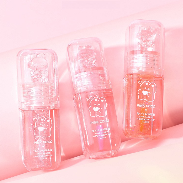 PINKCOCO リップグロス｜水光ティント・ツヤ・ぷるぷる・ガラスのようなツヤ・プチプラ・韓国風メイク・うるつや|undefined