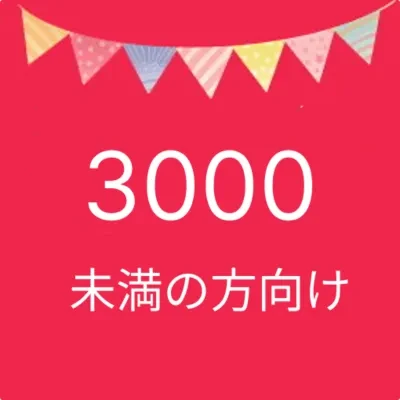支払い合計額¥3,000未満の方向け送料