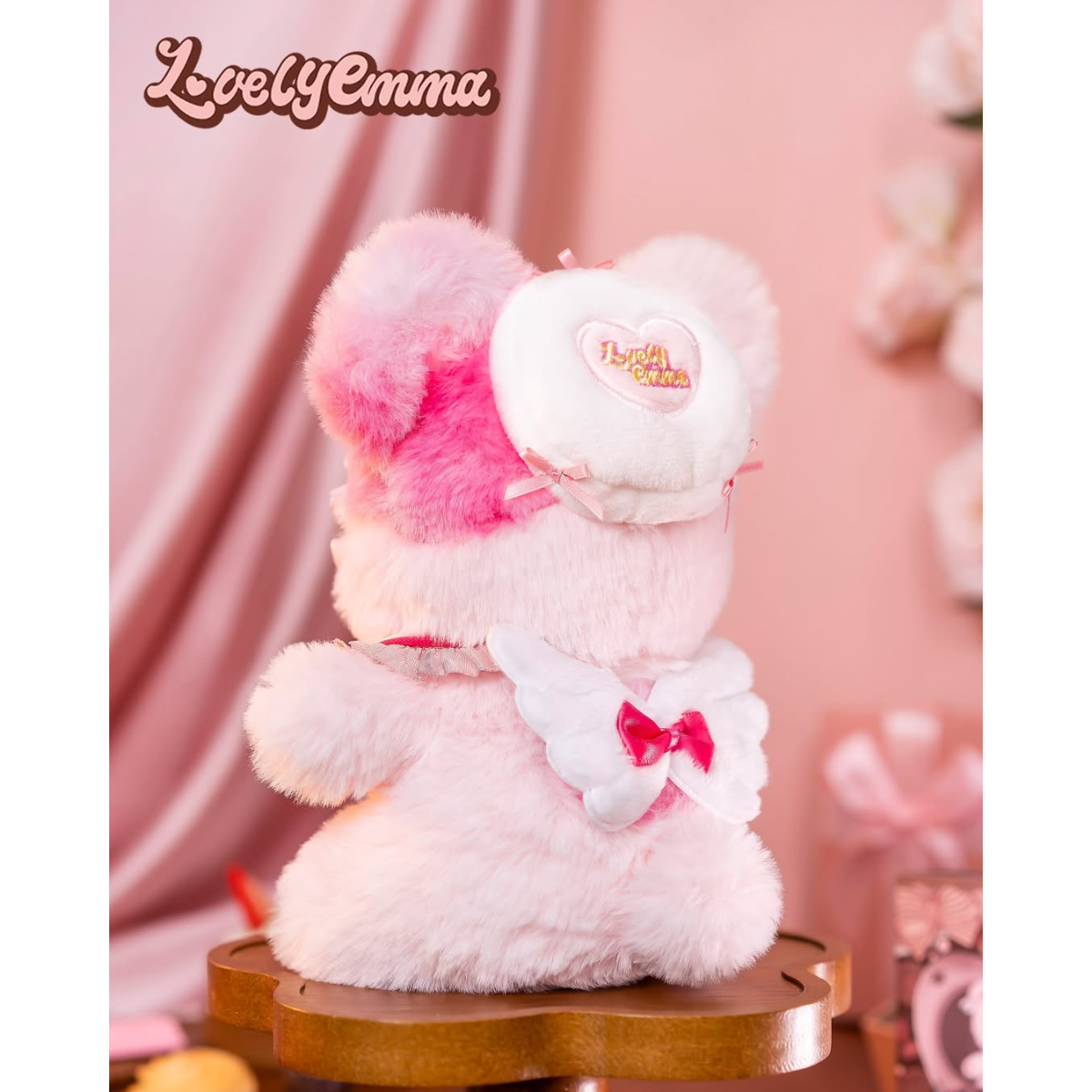 【LUCKY EMMA】ぬいぐるみ・バレンタイン限定・フェイスマスコット・ふわふわ・可愛い|undefined