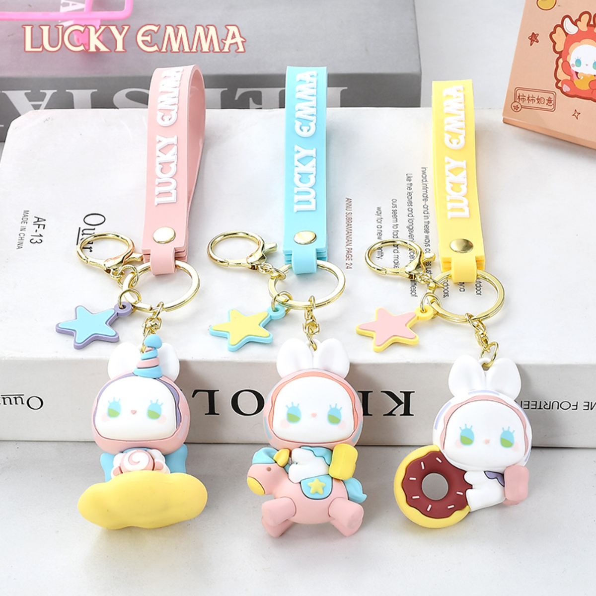【LUCKY EMMA】キーホルダー・ブラインドボックス・EMMA BABYシリーズ・わくわくする|undefined