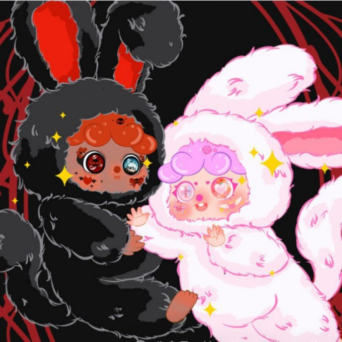 【BABY THREE】ぬいぐるみ・吊り下げタイプ・ブラインドボックス形式・双子・ふわふわ・キュート|undefined