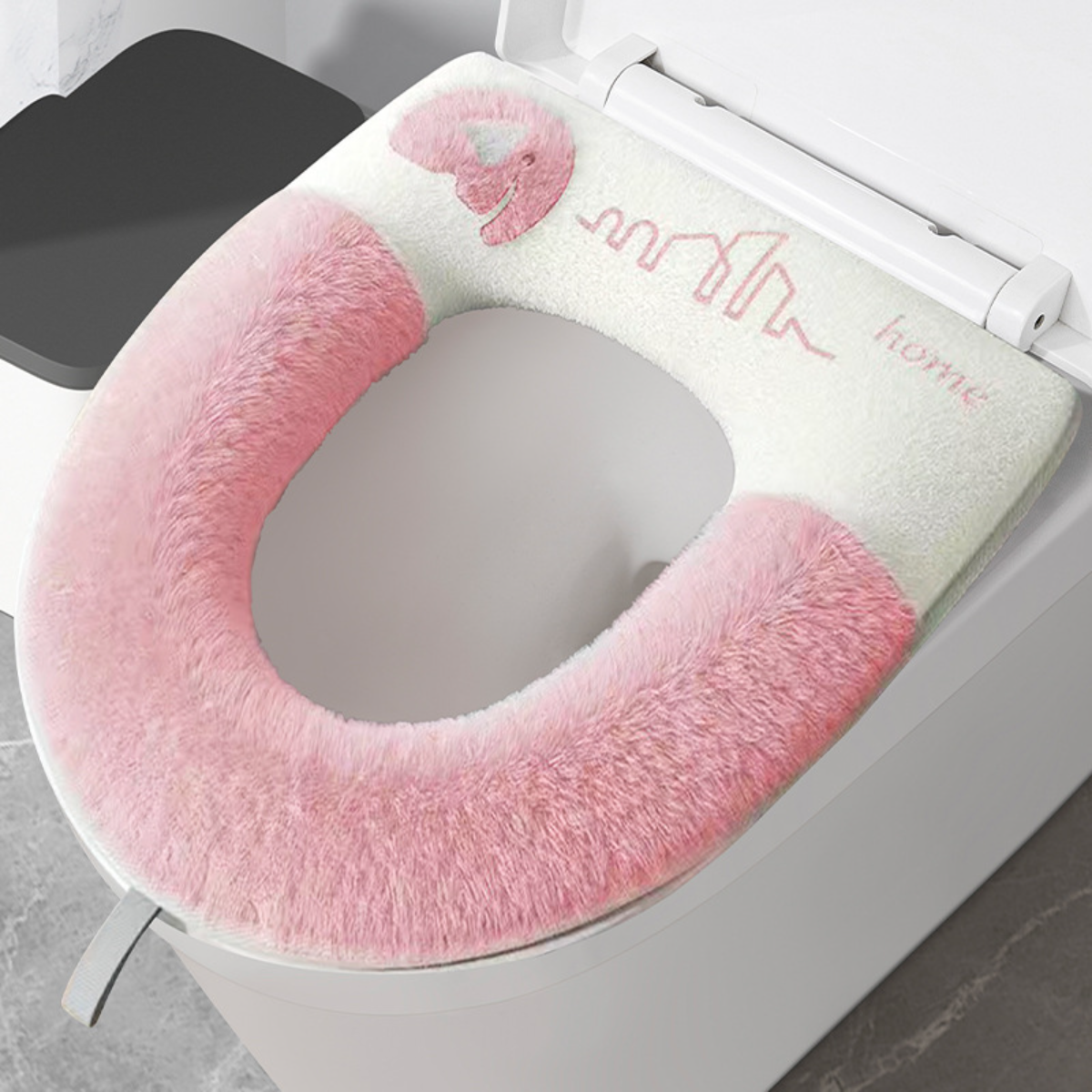 カートゥーン柄冬用 便座カバー ｜ふわふわ・便座・消臭・洗濯可能・乾きやすい・取り付けやすい！|undefined