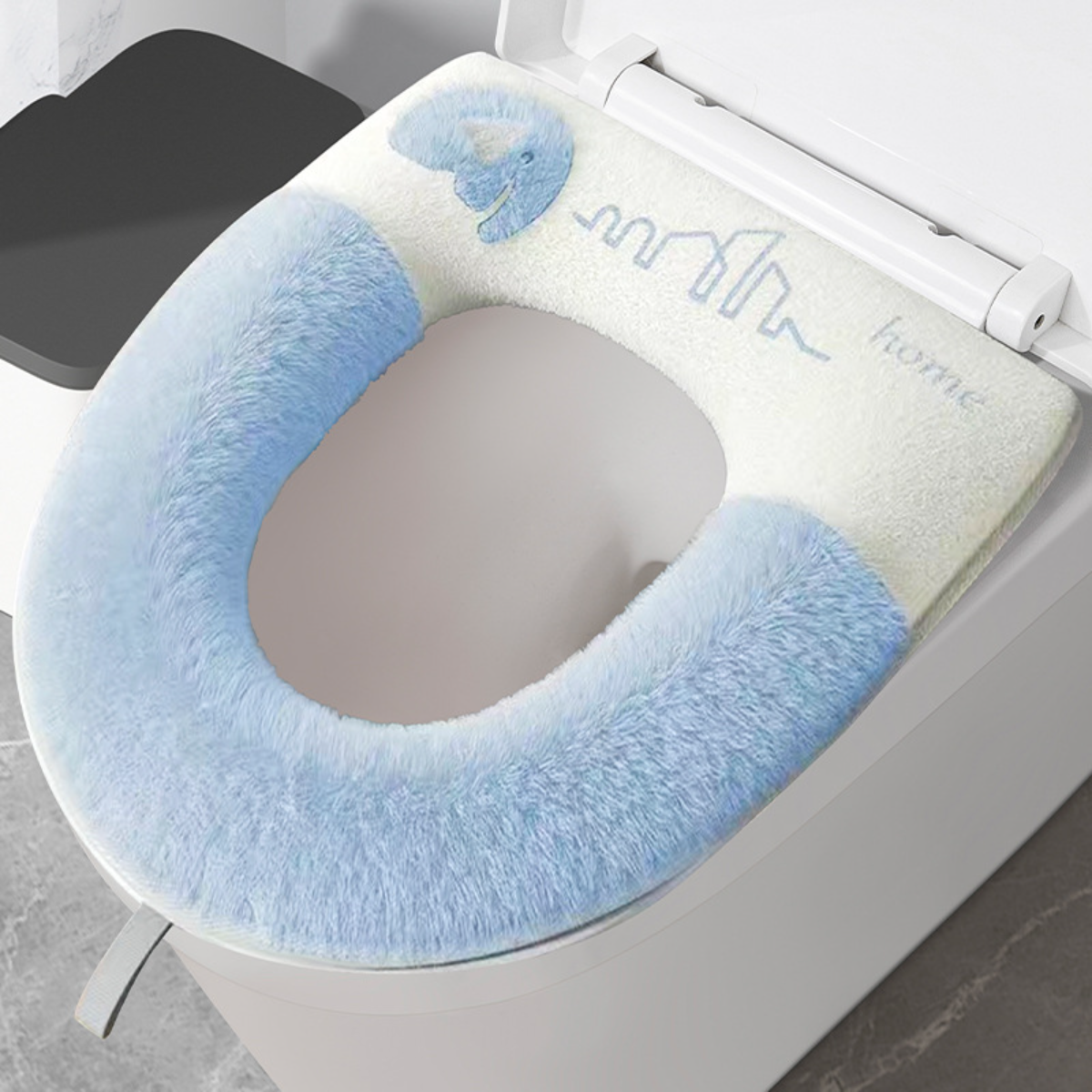 カートゥーン柄冬用 便座カバー ｜ふわふわ・便座・消臭・洗濯可能・乾きやすい・取り付けやすい！|undefined
