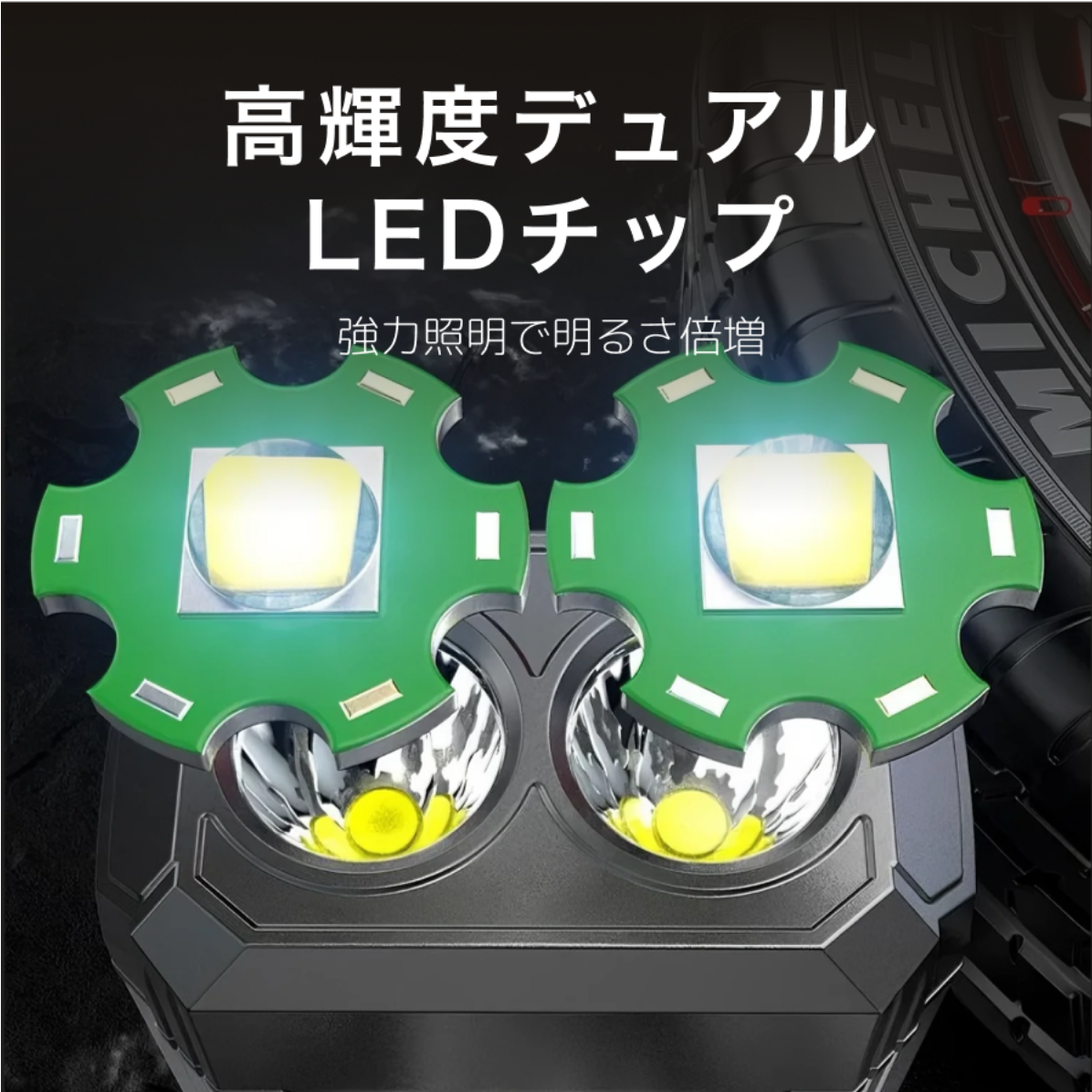 COBライト｜アウトドア・USB充電式・修理用ライト・磁石付き・フック付き・多機能・ワークライト・高輝度・ポータブル|undefined