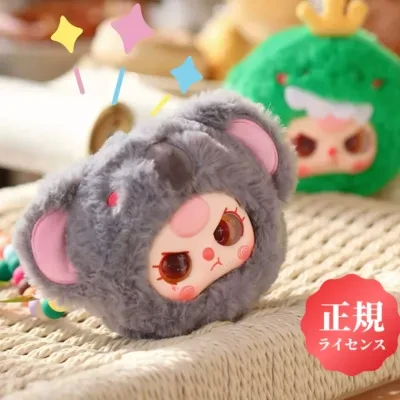 【BABY THREE】一緒にお出かけシリーズ・ブラインドボックス・ジップバッグ・ぬいぐるみ・トレンディトイデスクタッチャー