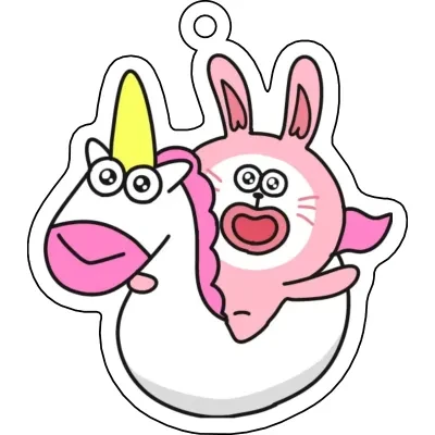 ももラビ夏のキーホルダー