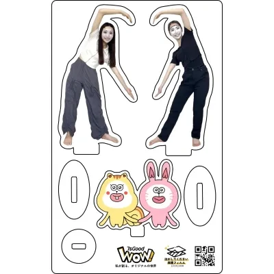 アクリルスタンド(もも、あい、ももラビとらぶリスの3点セット)