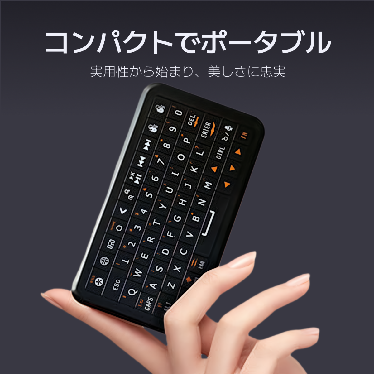 Winmaxleワイヤレス｜小型キーボード・RGB・多機種対応・携帯便利・ブラックベリー風・体感型・ミニサイズ・多機能・スタイリッシュ|undefined