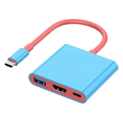 FunCASE Switch用 3-in-1多機能拡張ドック｜スマホ・タブレット・ROG Ally対応・USBハブ・ビデオ変換アダプター・3in1・多機能・拡張性抜群・便利