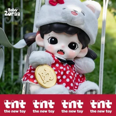 【TNTSPACE】Zoraa・妹ちゃん・ソフビ人形・猫型・ブラインドボックス・数量限定品・幸運を呼ぶ・大きいサイズ・フィギュア