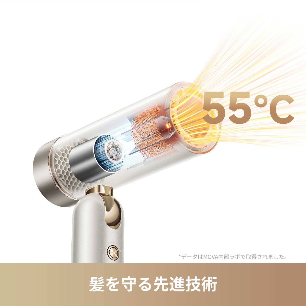 Mova Flip10 折りたたみ式ドライヤー｜300g超軽量・スマホサイズ・速乾＆恒温ケア・直毛＆巻き髪対応・旅行携帯に最適・マイナスイオン|undefined