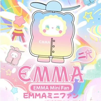 アリライブ専門店 LUCKY EMMAミニ扇風機・小型・ポータブル・学生向け・ギフト・家庭用・ブラインドボックス・おしゃれ・かわいい・携帯便利